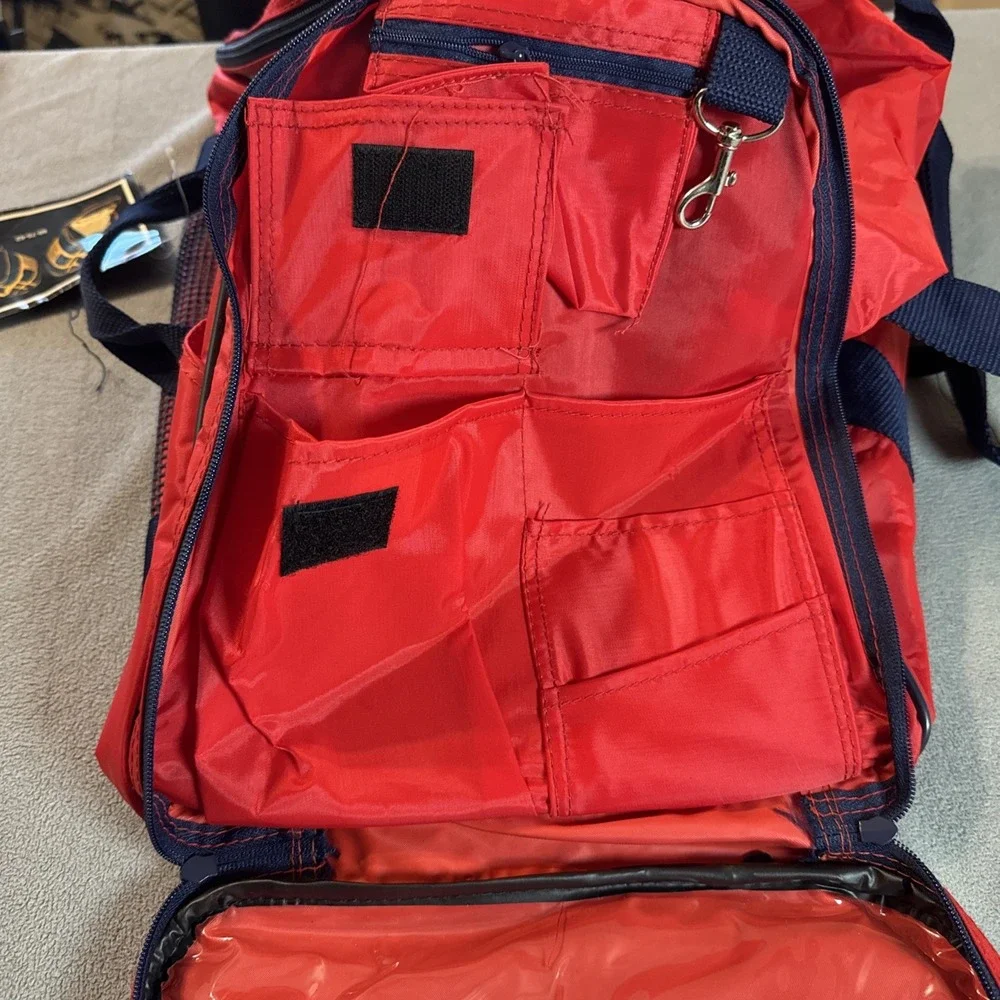 Vintage Retro 90's MacGregor Sport Duffle Bag Teal Red 24x12x11